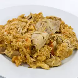Пиле с ориз на фурна