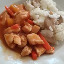 Ориз по китайски с пилешко