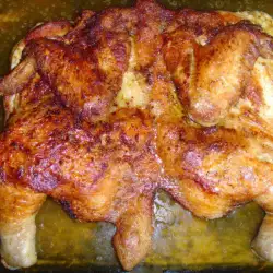 Печено пиле с маргарин