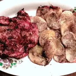 Пилешка пържола на еър фрайър с картофи Буланже