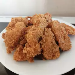 Хрупкави пилешки филенца с корнфлейкс