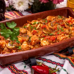 Пилешка кавърма по селски