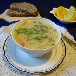Супа с месо и мащерка