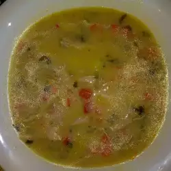 Зимна супа с пилешки бутчета