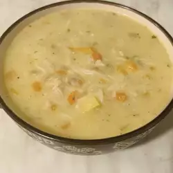 Пилешка супа с магданоз