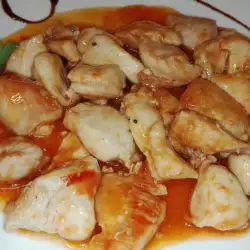 Пилешко по китайски с олио