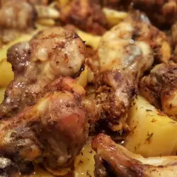 Пилешки маншони с картофи