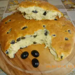 Плосък хляб с маслини