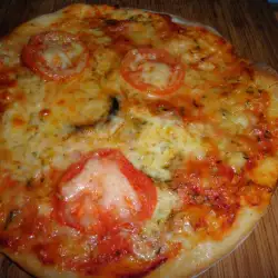 Пица със сирена и зехтин