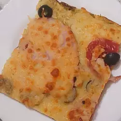 Пица с блат от тиквички без брашно