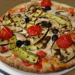 Вегетарианска пица с чери домати