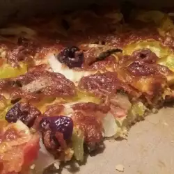 Зеленчукова пица с тиквички