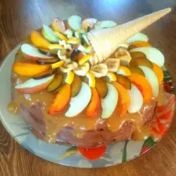 Здравословна торта с праскови