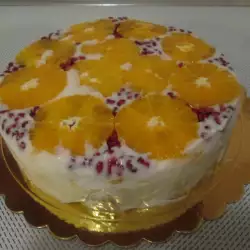 Плодова торта с ванилия
