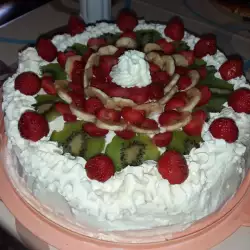 Торта с маскарпоне и ванилия