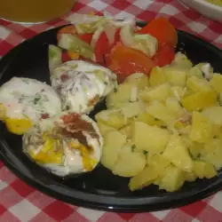 Яйца по италиански с кашкавал