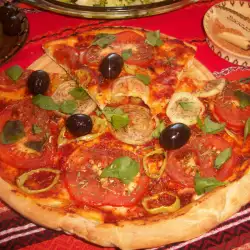 Постна пица с маслини