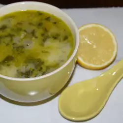 Спаначена супа с куркума