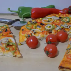 Постна пица с мая