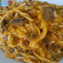 Постни протеинови спагети
