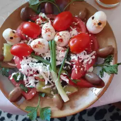 Празнична салата с чери домати