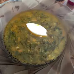 Вегетарианска супа със спанак