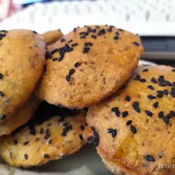 Солени бисквити с брашно от просо, чия и черен сусам