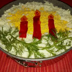 Картофена салата с майонеза и цедено мляко