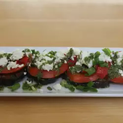 Редена салата с патладжан и домати