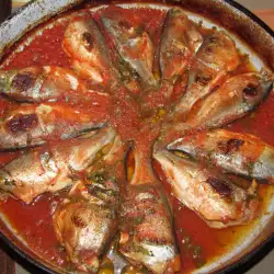 Печена риба с домати