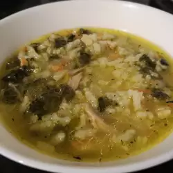 Заешка супа с лапад и ориз