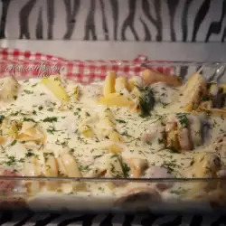 Кюфтенца с картофи и гъби под шуба