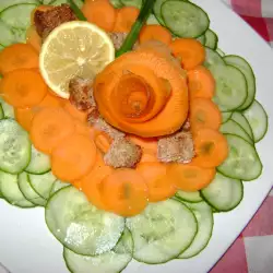 Зеленчукова салата с моркови