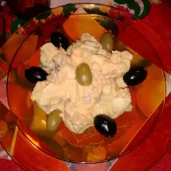 Картофена салата с яйца и чушки