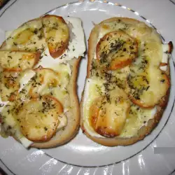 Вегетариански сандвичи с топено сирене