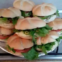 Студени сандвичи с рукола