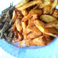 Сардела с картофки в еърфрайър