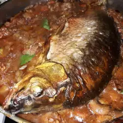 Печена риба с гъби