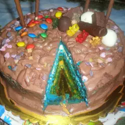Шоколадова торта с маскарпоне и яйца