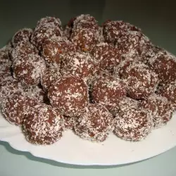 Бонбони с кокосови стърготини без печене
