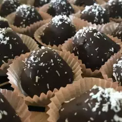 Шоколадови кокосови топчета