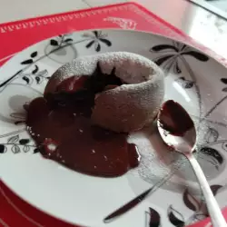 Шоколадово суфле с ванилия