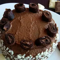 Шоколадова торта с прясно мляко