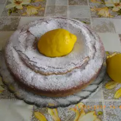 Лимонов сладкиш с пудра захар