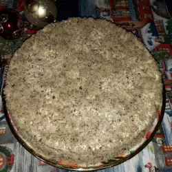 Новогодишна руска торта със сметана и боровинки
