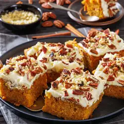 Сочен морковен сладкиш с крем