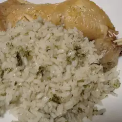 Пилешки бутчета на фурна с ориз
