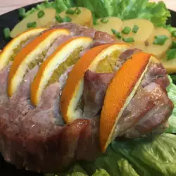 Свински пържоли с портокали