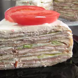 Палачинкова торта с бекон