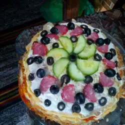 Палачинкова торта с майонеза